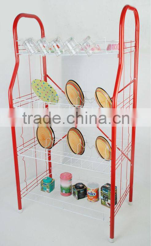 4 Tiers Metal dish rack,sundries rack,dish holder (BJ-DR004(L))