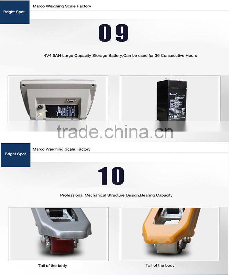 2T Heavy Duty Pallet Jack Weight Scale Manufacturer