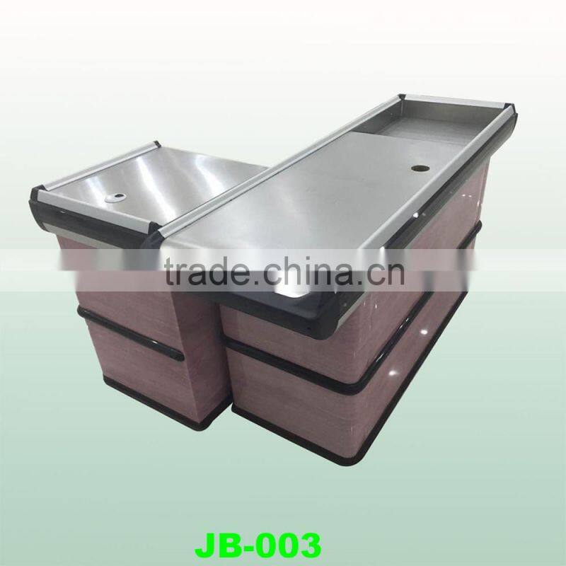 Alumunium bumber supermarket metal checkout counter