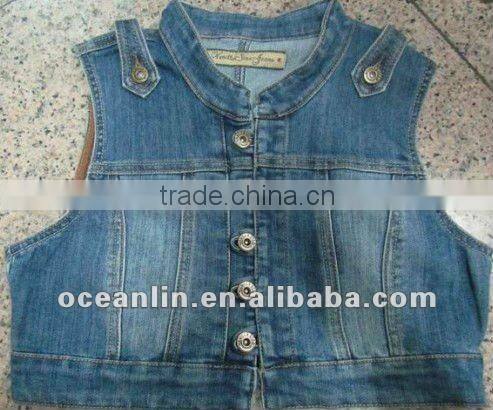 sleeveless cowboy coat for ladies SO