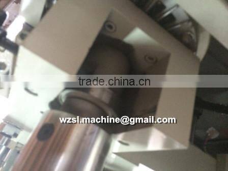 WFQ-1100B PLC control 3 motor high speed horizontal type plastic film roll slitting and rewinder machine