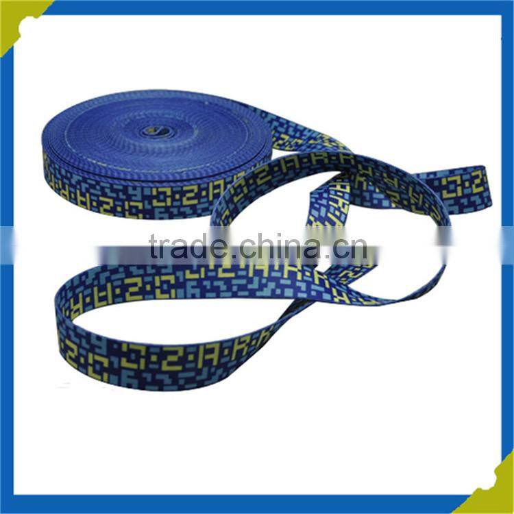 2015 popular colorful custom printed nylon webbing strap
