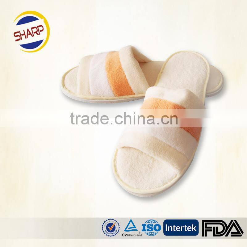 Wholesale hotel terry slipper, personalized hotel slipper with logo