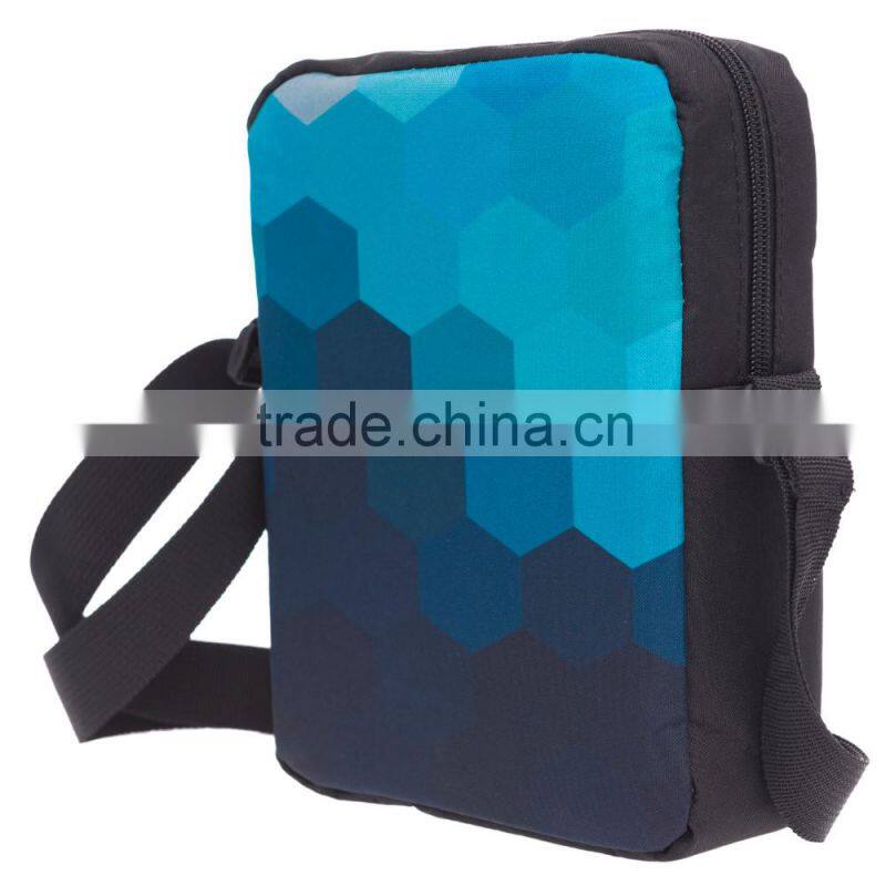 Chinese wholesale handbag promotion polyester long strap shoulder bag for college girls