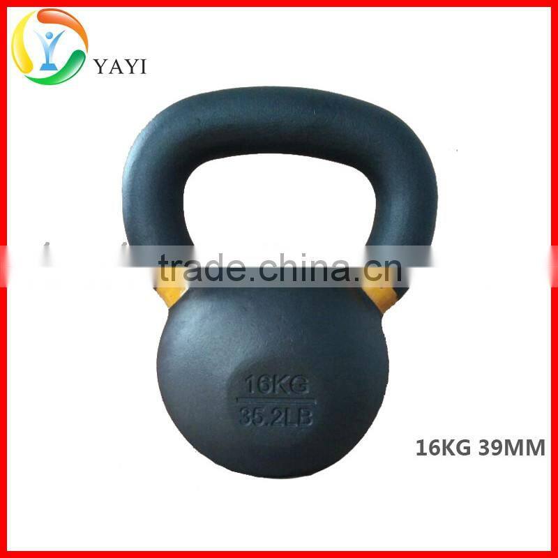 Weightlifting Black Cast Iron Competition Weight Kettlebell