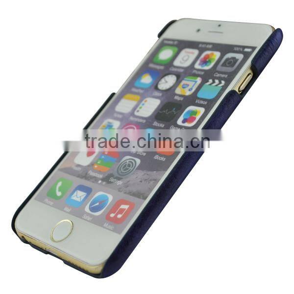 Genuine leather flip cover clear case for galaxy s6