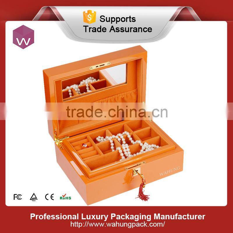 happy wedding wood with paper jewelry box