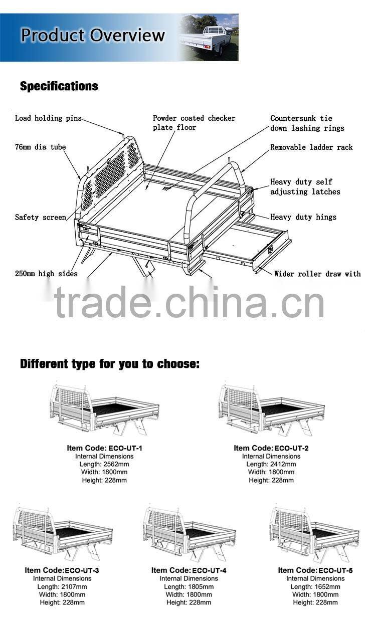 Alloy Ute Tray Manufacturers For Sale