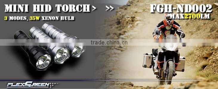 rechargeable 18650 battery 35W xenon hid police torch