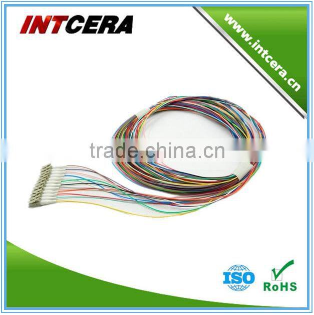 SC/UPC fiber optic pigtail sets SC singlmode 9/125 0.9mm 12 color fiber optic pigtails