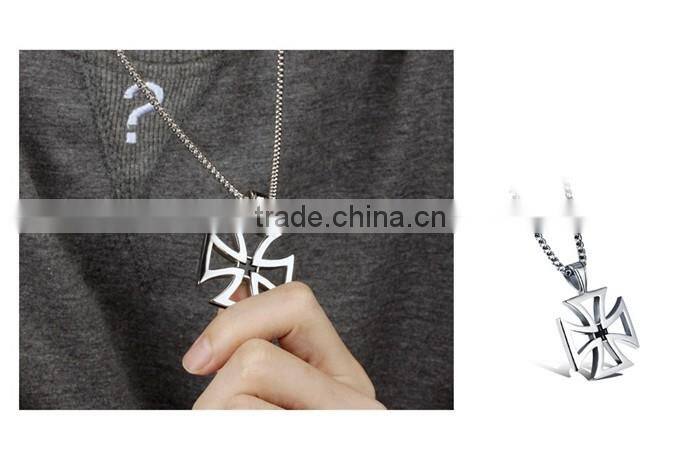 2016 alibaba customized cross shape stainless steel jewelry chain