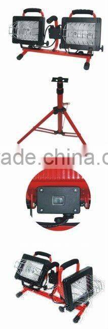 500*2W portable work light with tripod stand