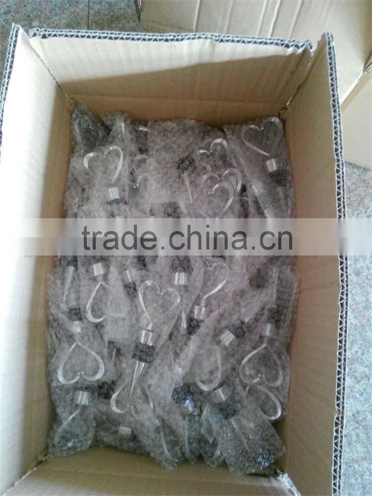 Popular heart shape metal bottole wine stopper exist mold