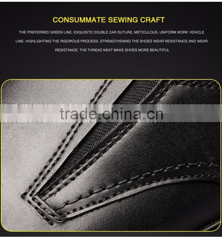 2016 newest waterproof black leather safety shoes price low