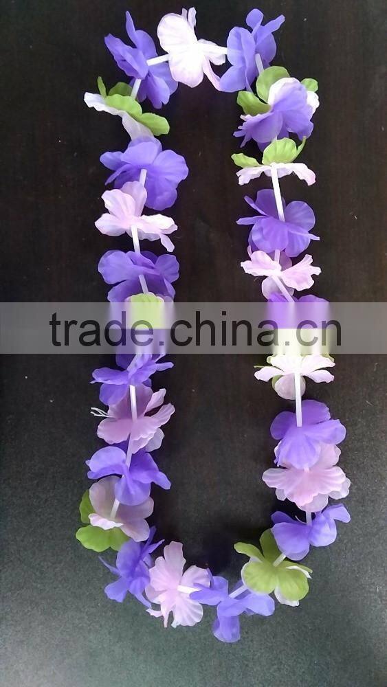 Hawaiian Leis Fashion Patry Supplier Flower Garland Hawaiian Luau Party Decoration Favor Seaside Birthday