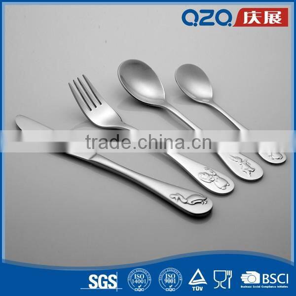 Asia factory flatware set cuttlery baby stainless steel spoon and fork