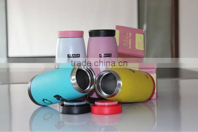 stainless steel double wall second generation thermos plastic cups