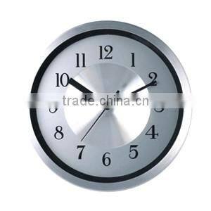 8 inch round metal decorative wall mounted clock, luminous clock