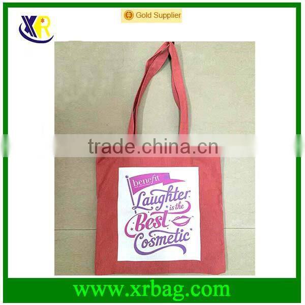 Custom big cotton printing logo shopping bag