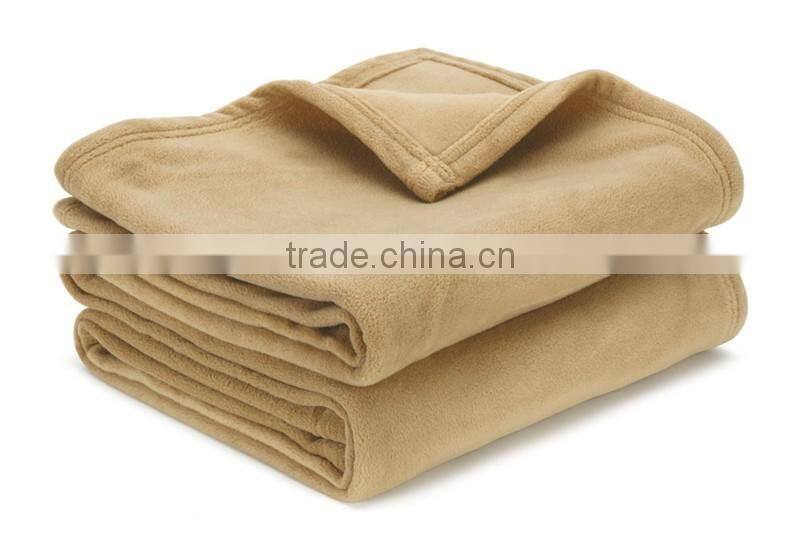 Super Soft 220GSM 120*160CM Customaize Plain Fleece Baby Blanket