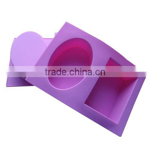 hot selling high quality 2 cavites silicone handmade soap mold