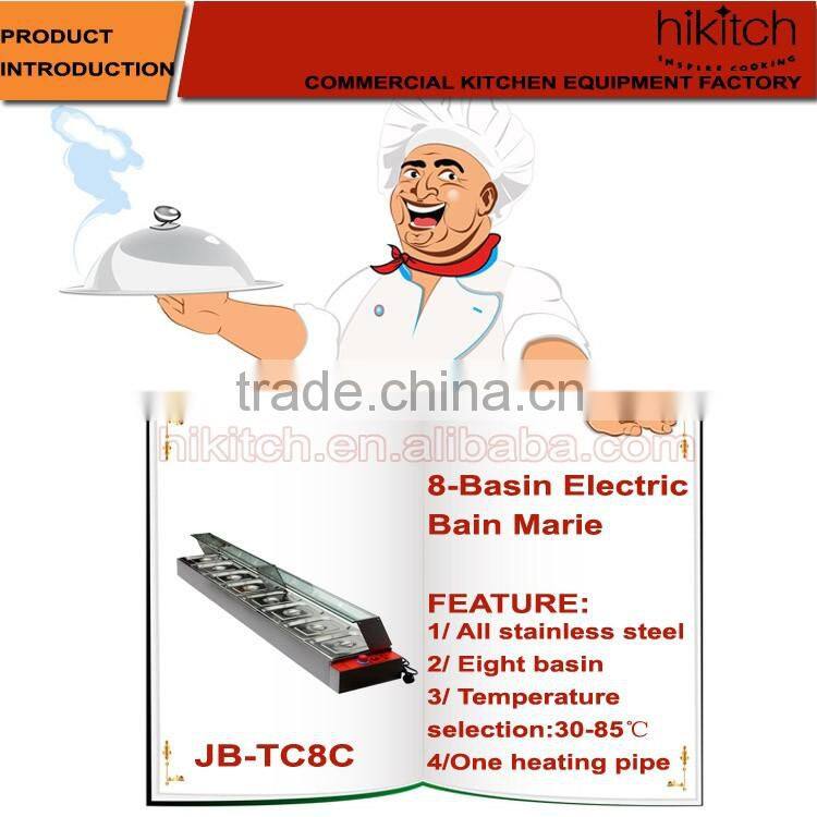 Guangzhou commercial kitchen equipment factory 8-basin eelectric bain marie