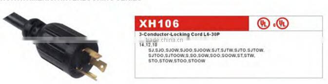 American UL Power supply Extention cord L6-30P