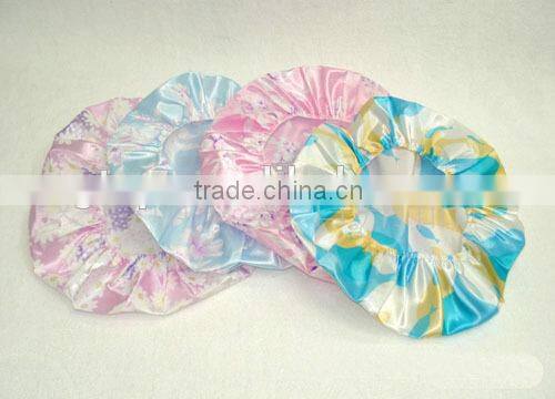 satin bath shower cap single layer SSC-4