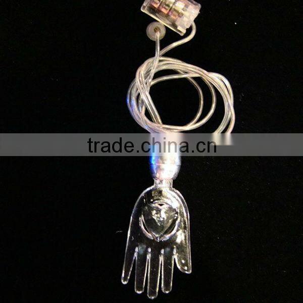 Novelty hot led necklace light
