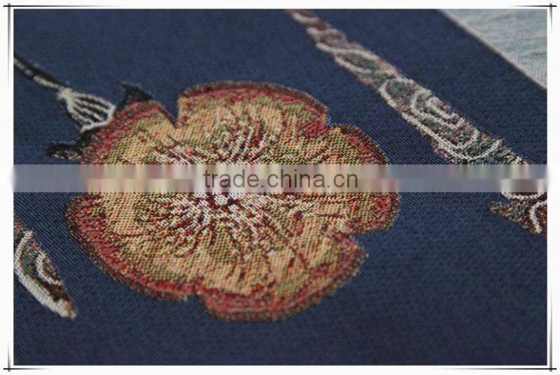 Wholesale colorful tapestry jacqaurd fabric table mats, table runners
