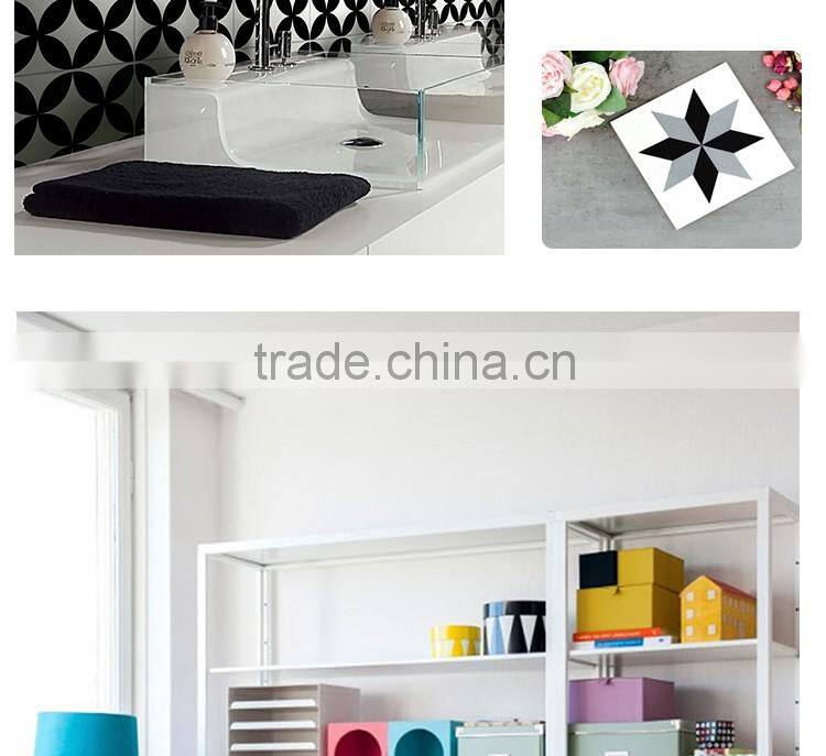 200*200mm black color customized ceramic kitchen tile bathroom wall tile