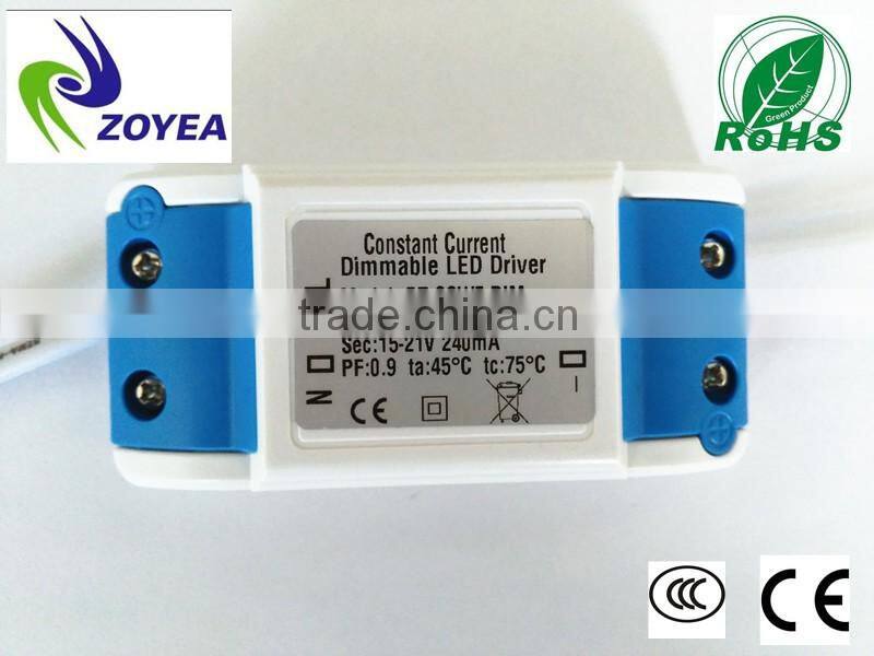 ZY-BT-12W-CE high quality triac dimmable led driver transformer plastic enclosure