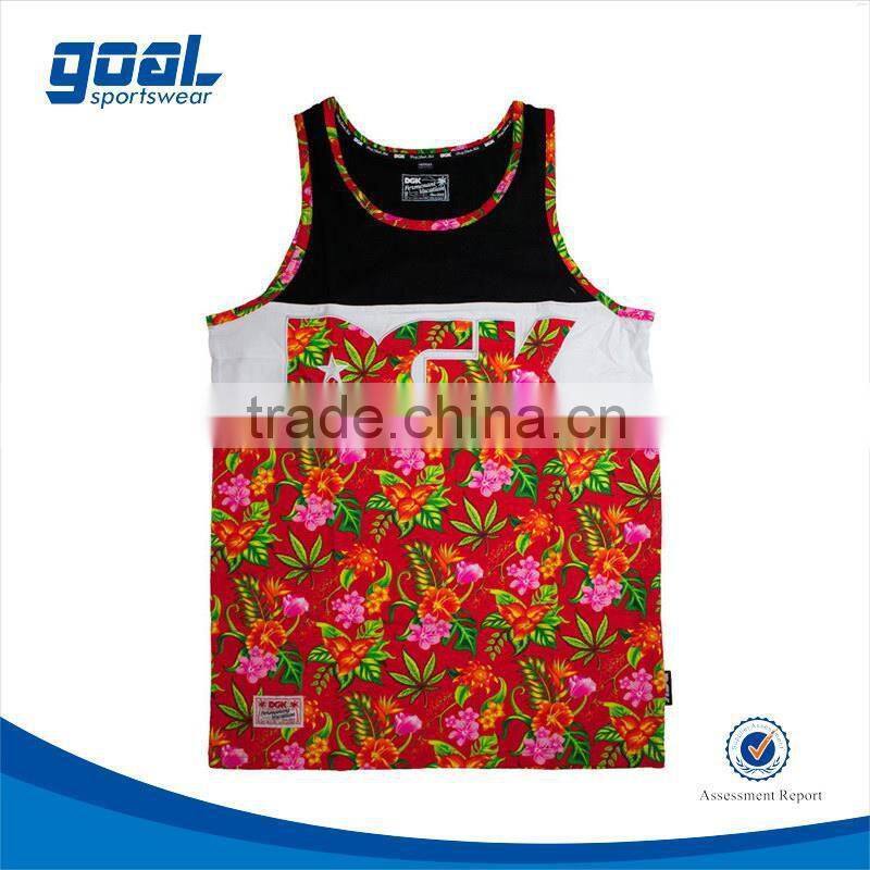 Custom design contemporary wholesale loose tank top/vest