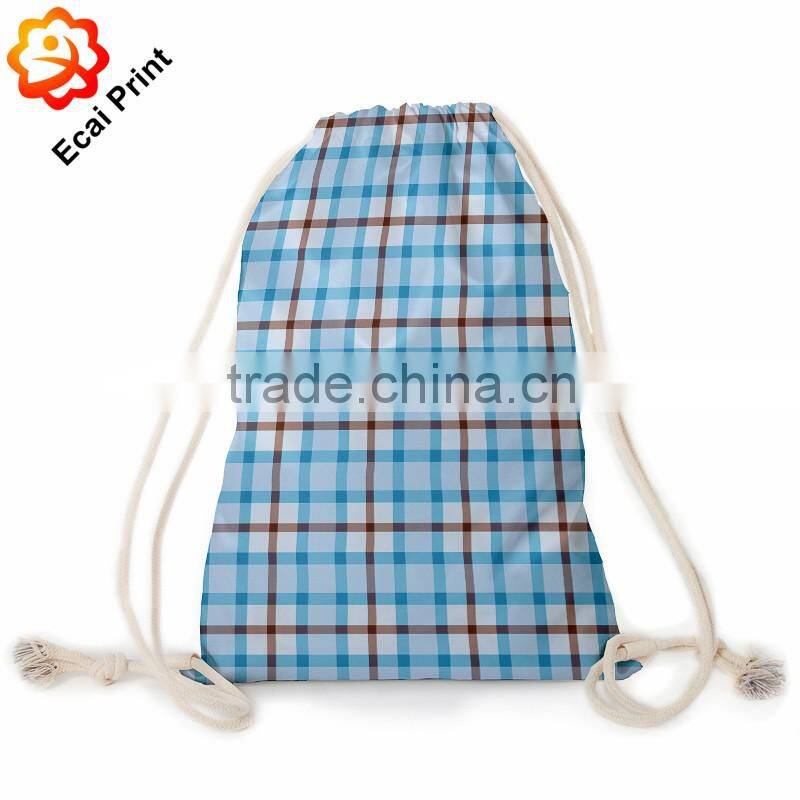 new model high quality digital printing custom made drawstring bag
