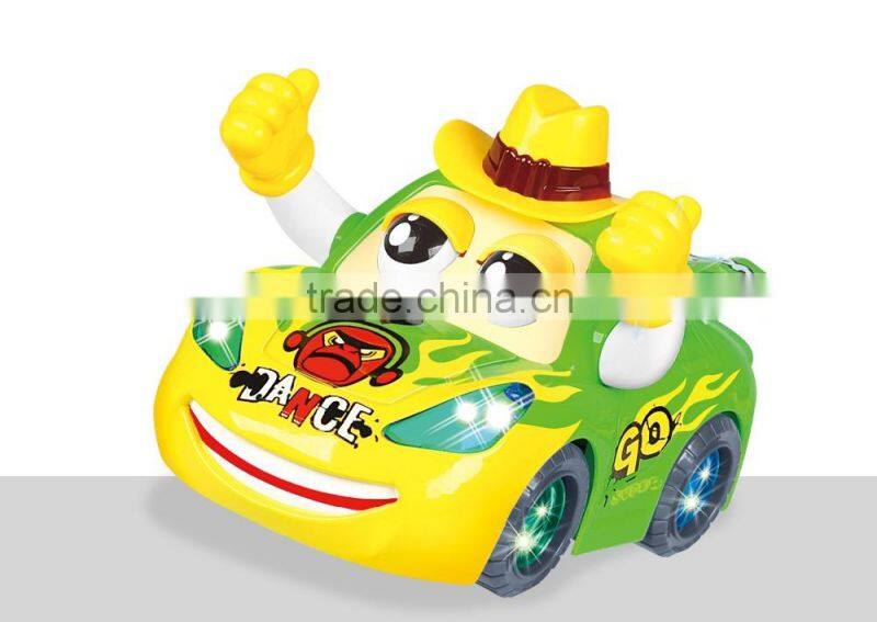 hot sale mini car toy with light and dance