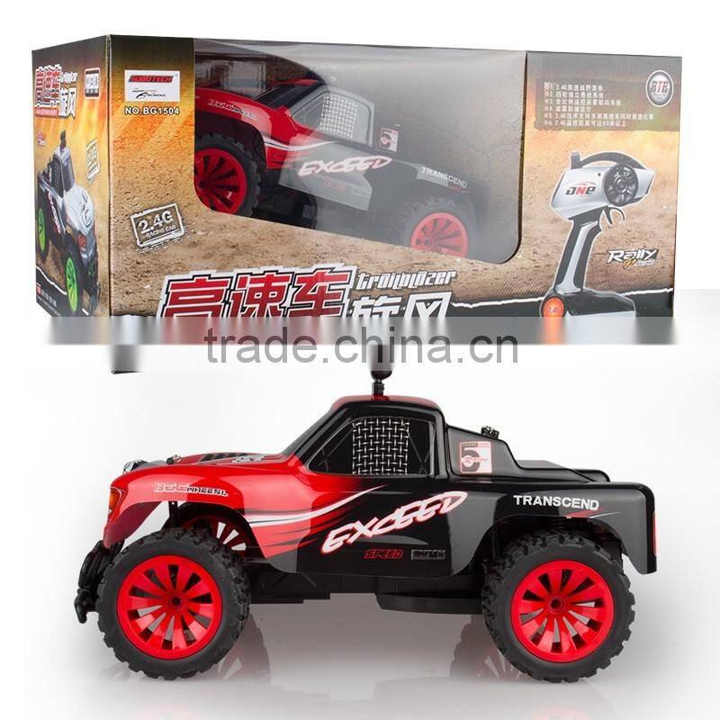 RC Truck 1/16 Scale Electric 2.4Ghz 4WD High Speed Remote Controlled Car Off Road Ready to Run