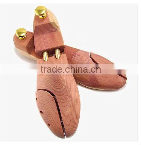 double metal tube wooden shoe tree/cedar shoe tree/shoetree