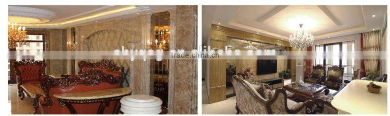 High-Tech Stone Polymer Material Water Resistance Colorful Marble Effect Mouldings