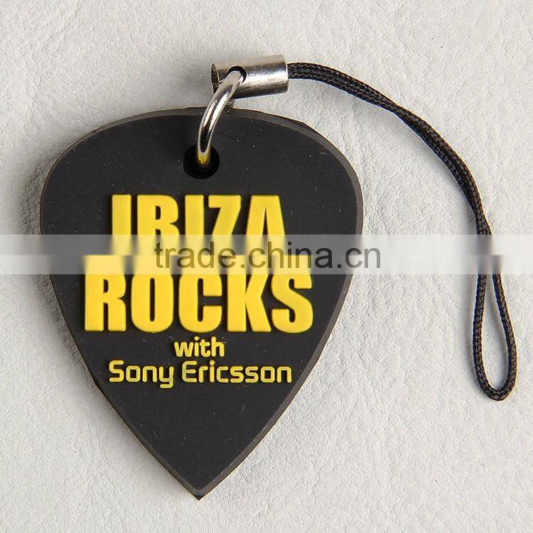 Durable fashion promotional custom brand logo soft pvc pendant key,soft rubber silicone key holder