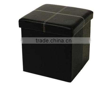 PU/PVC folding ottoman for Mail-order/web sales/online selling ottoman