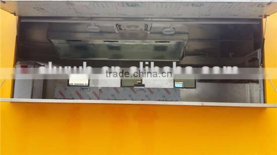 Fast food truck with cook equipment