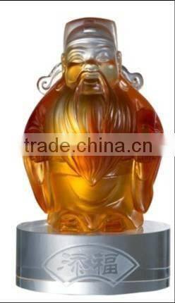 Factory Wholesale Crystal/Jade Transparent Buddha Statue---Good for Happiness