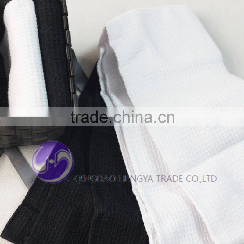 China Manufacturer wholesale yarn-dyed waffle weave cotton gift packaging kitchen towel