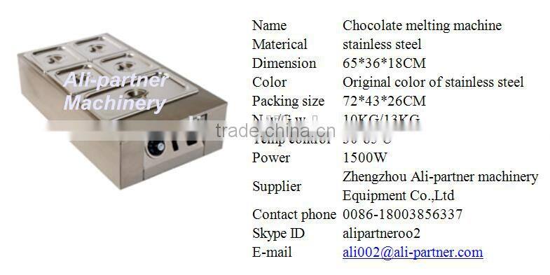 Chocolate melting machine/storage tank