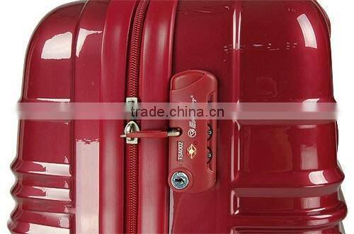 4 wheel hard shell trolley abs luggage for travel