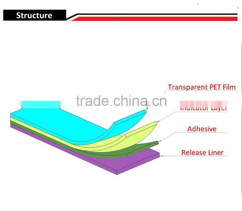 Water sensitive label material water indicate label