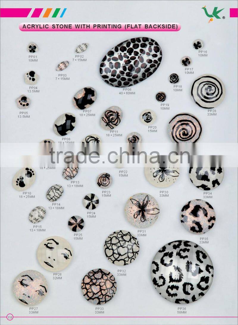 20mm Sew On Loose Acrylic Heart Flat Back Gems Beads