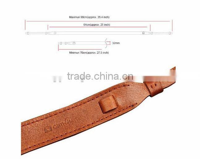 brown genuine leather camera shoulder neck strap any color is available