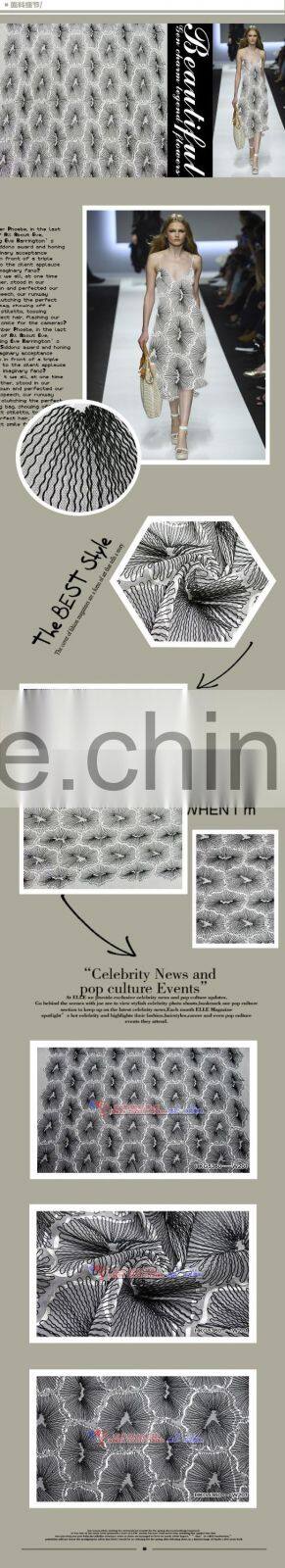 China Supplier Element Fresh Cord Lace Fabric Embroidery