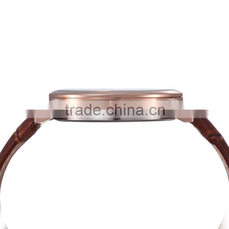 Wholeslae China goods new items dial manufacturer band gold watch for men